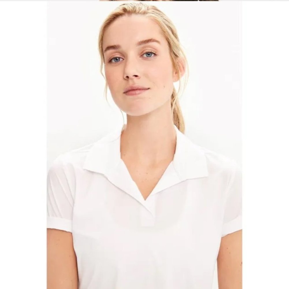 Lole Match Point Polo Women's Small NWT White Light weight. Sport. Summer
